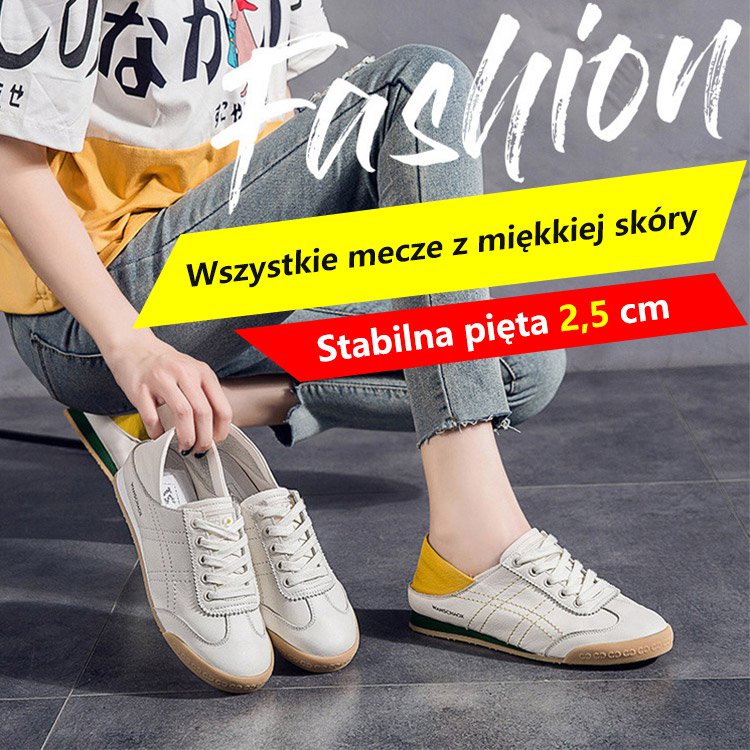 Dwufunkcyjne białe skórzane buty