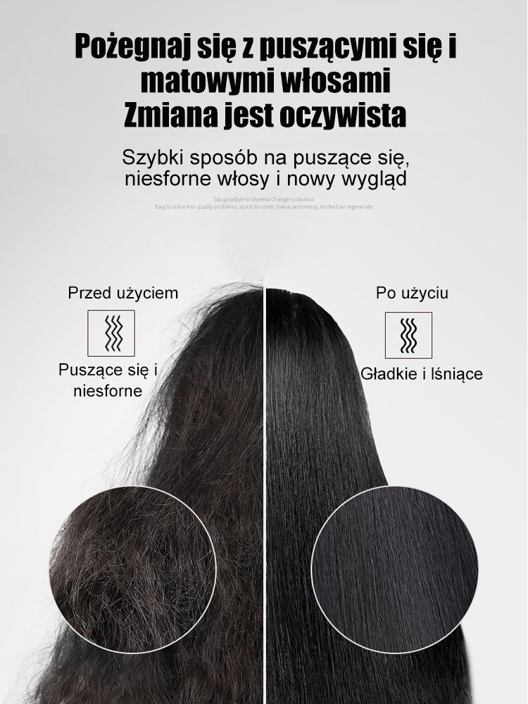 Niemiecki grzebień do prostowania i kręcenia włosów z jonami ujemnymi