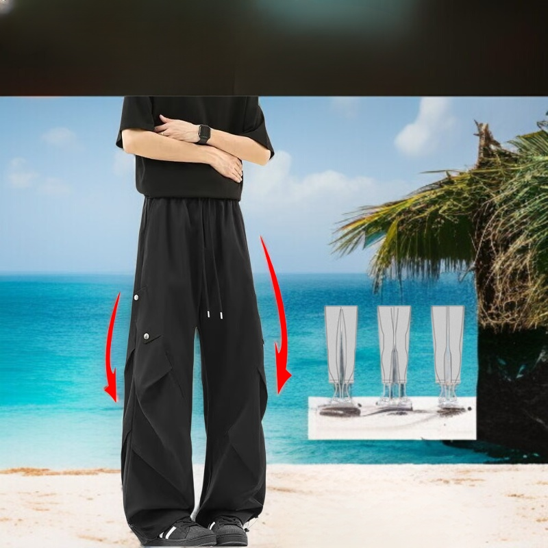 아메리칸 스타일 카고 팬츠 착용 컷