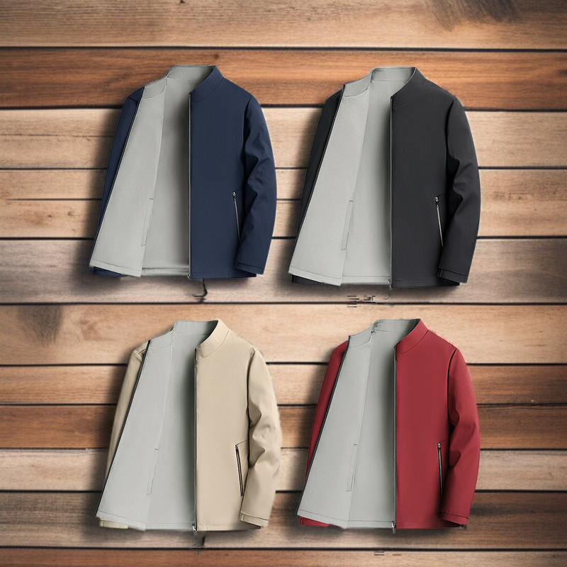 세련된 봄 가을 남성 아우터 착용 모습