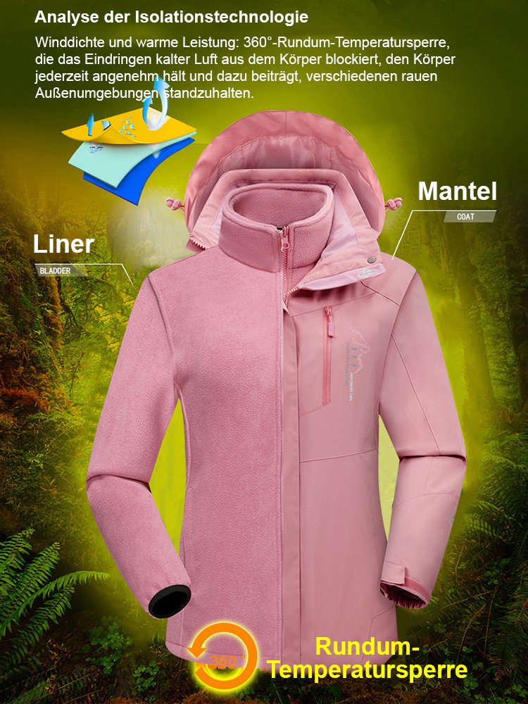 Jack Wolfskin 3-in-1 Zweiteilige Wasserdichte Punching Jacke