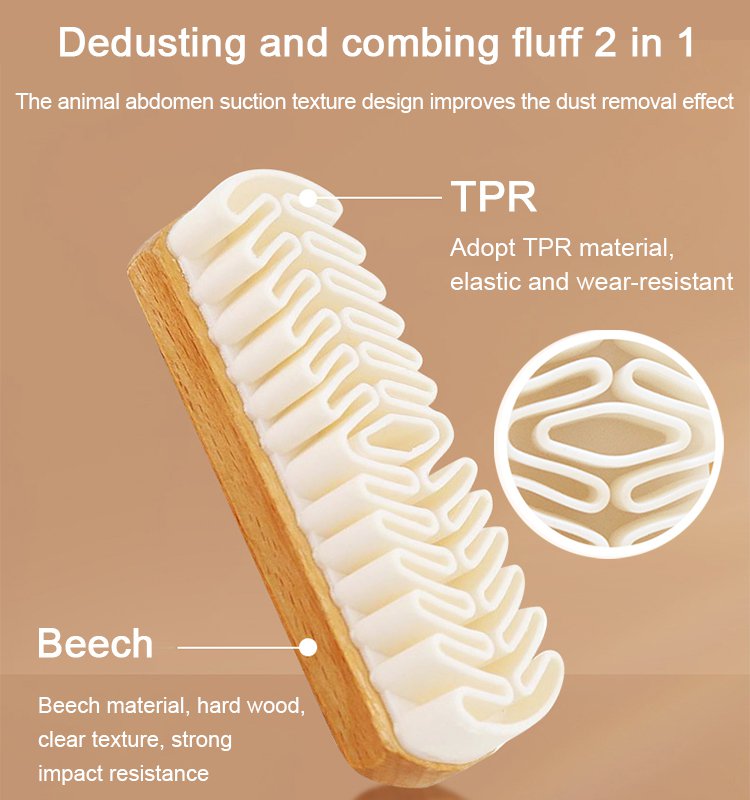 (Popular in Tiktok) suede silicone brush