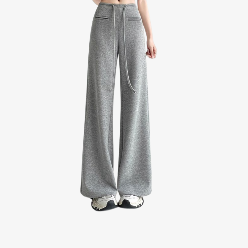 하이웨스트 팬츠 허리 디테일