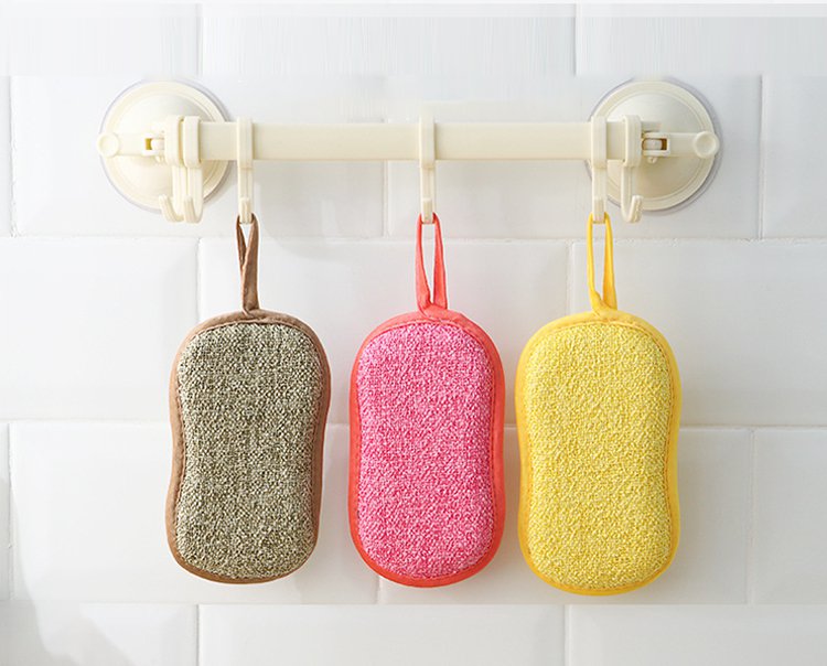 多用途に使える両面キッチンスポンジ