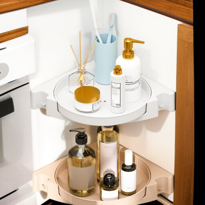 穴あけ不要で簡単設置のスパイスラック