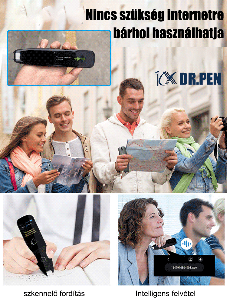 116 nyelvek szkennelési pont olvasó toll