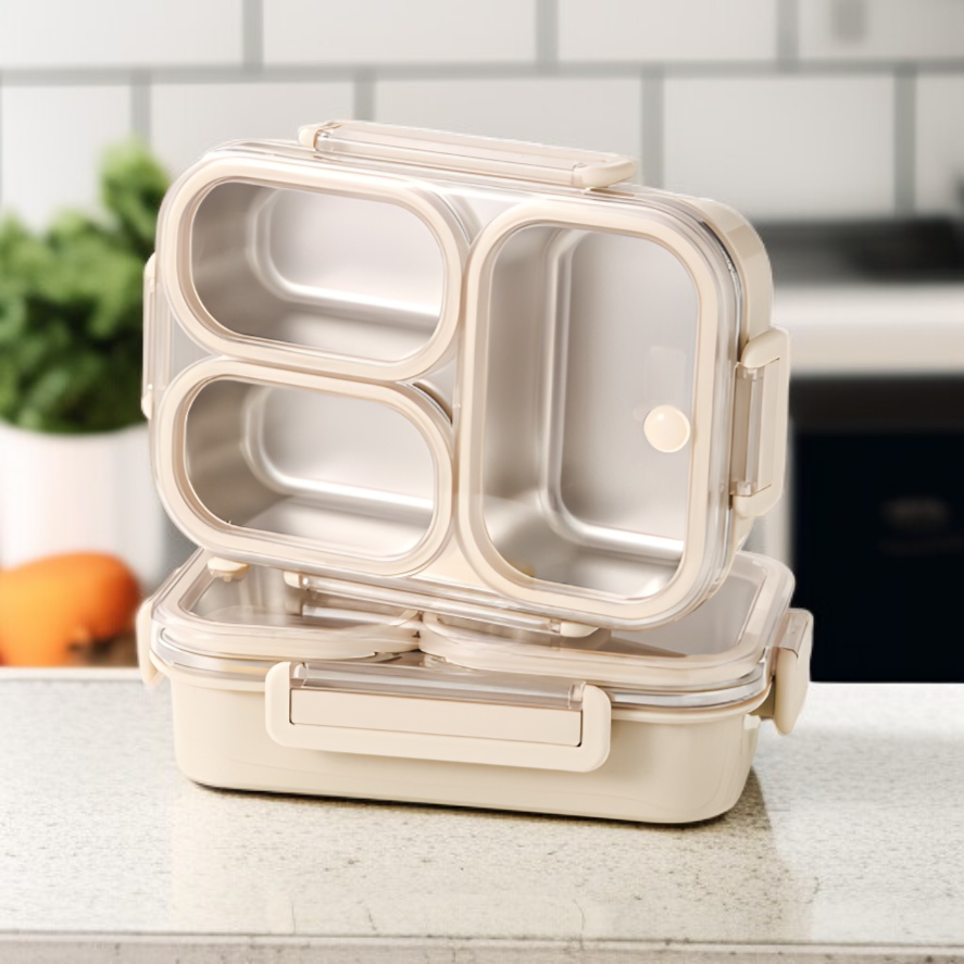 304ステンレススチール製防臭ランチボックス