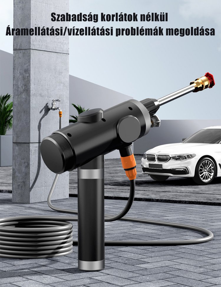 Autómosó eszköz tisztítási folyamatban