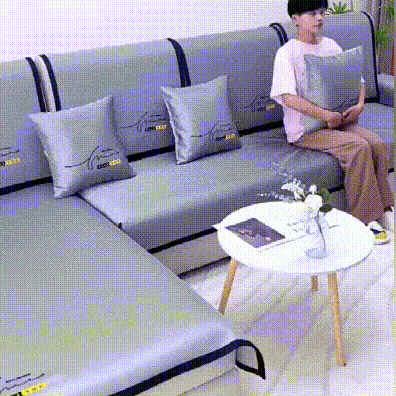 미끄럼 방지 아이스 실크 소파 패드