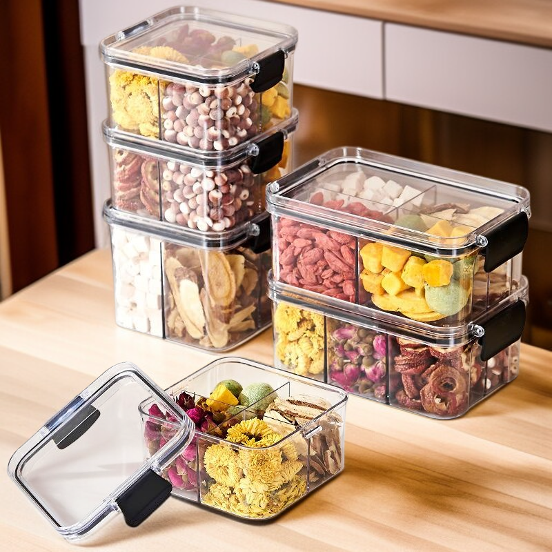 곡물 저장용 스플릿 투명 밀봉 용기