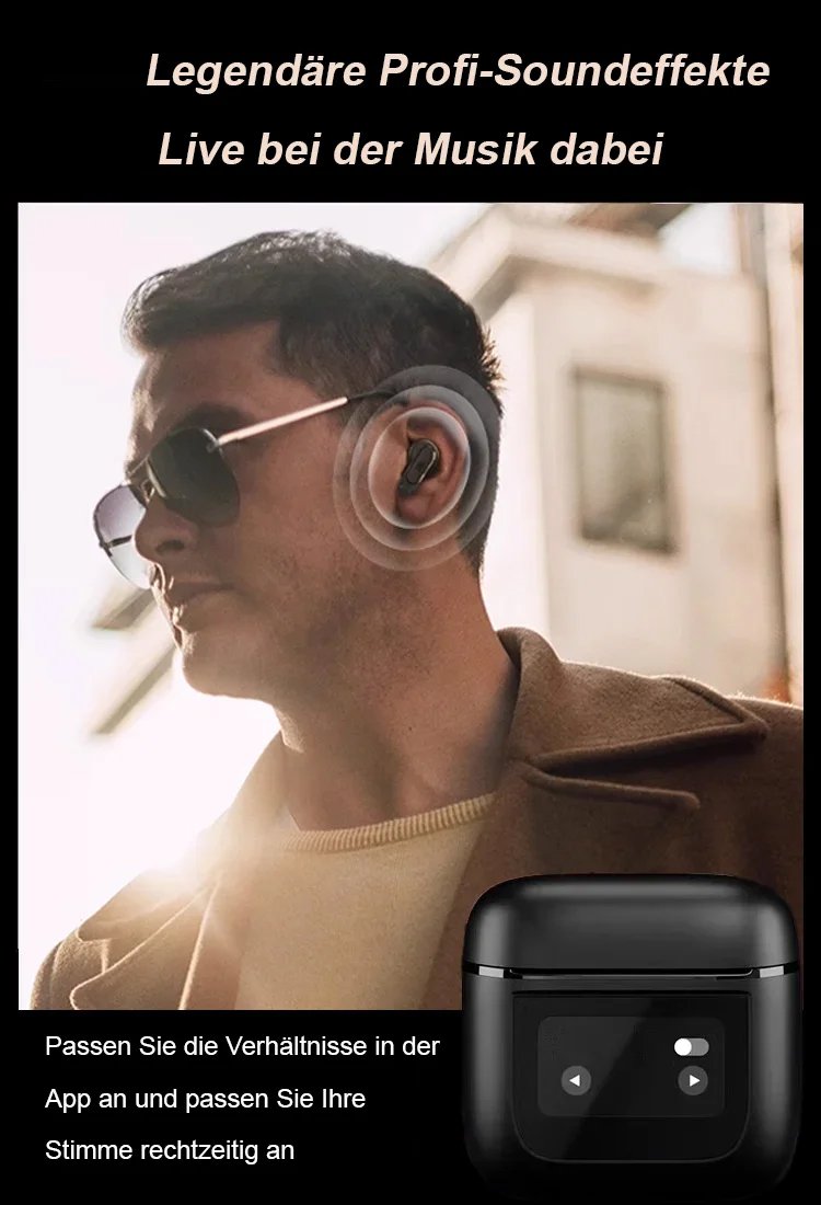 Vollfarb-Display Smart Active Noise Cancelling Bluetooth-Kopfhörer