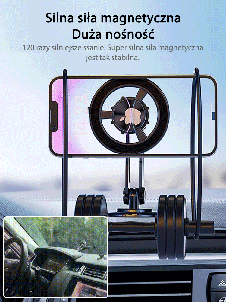 Składany wspornik magnetyczny