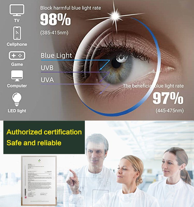 Anti-blue Ray Bifocal Prebyopic Glasses