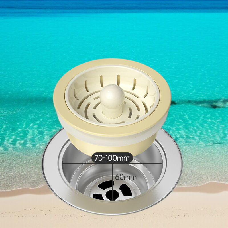 싱크대 막힘방지 필터로 음식물 찌꺼기 제거