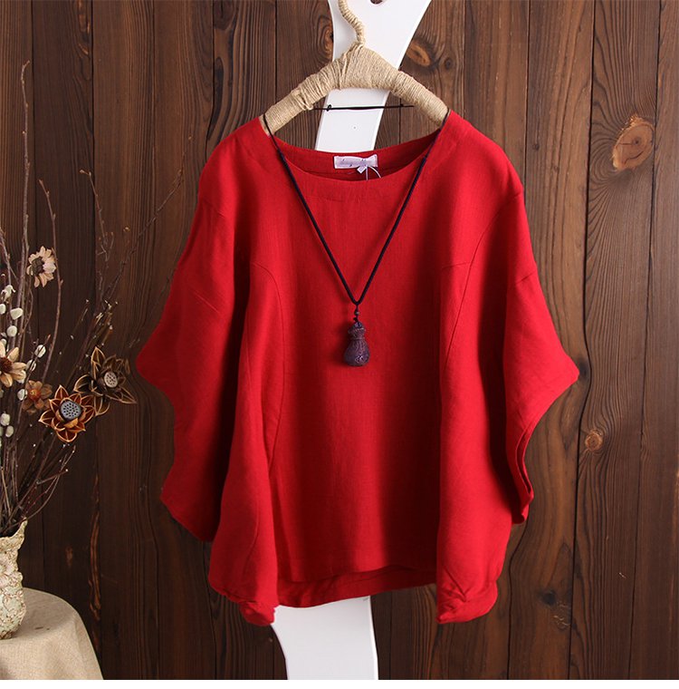 肌触りの良い綿麻素材のレディース服