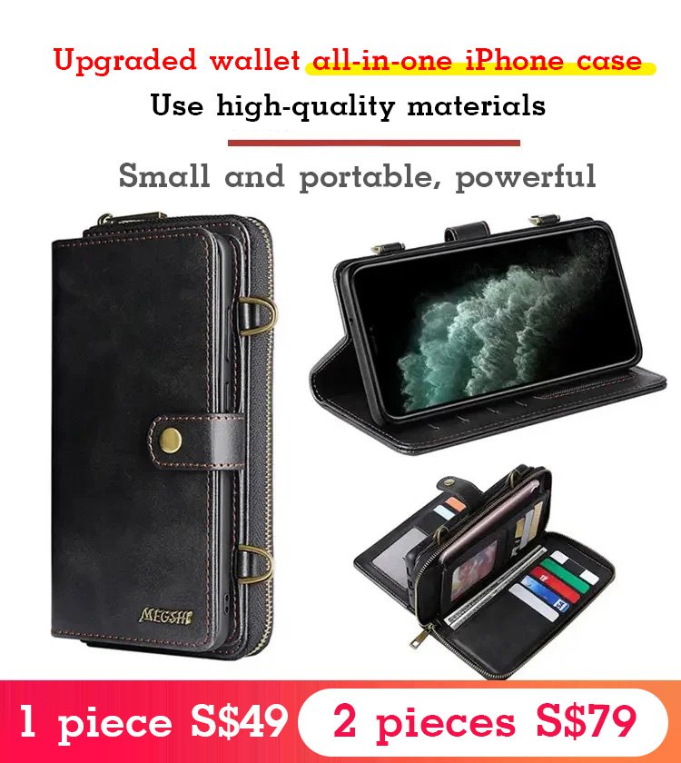 Creative iPhone Multifunctional Wallet Phone Leather Case