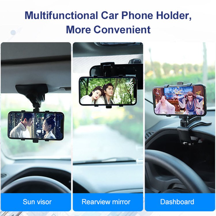 Multifunctional Dashboard Clip-on Car Phone Holder