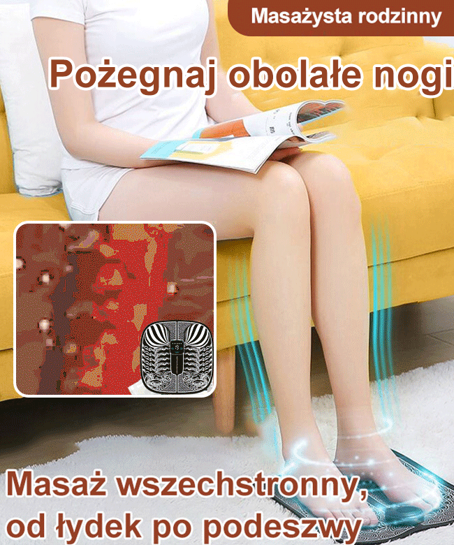 Inteligentny EMS poduszka stóp do masażu punktów akupunkturowych , urządzenie do upiększenia nóg