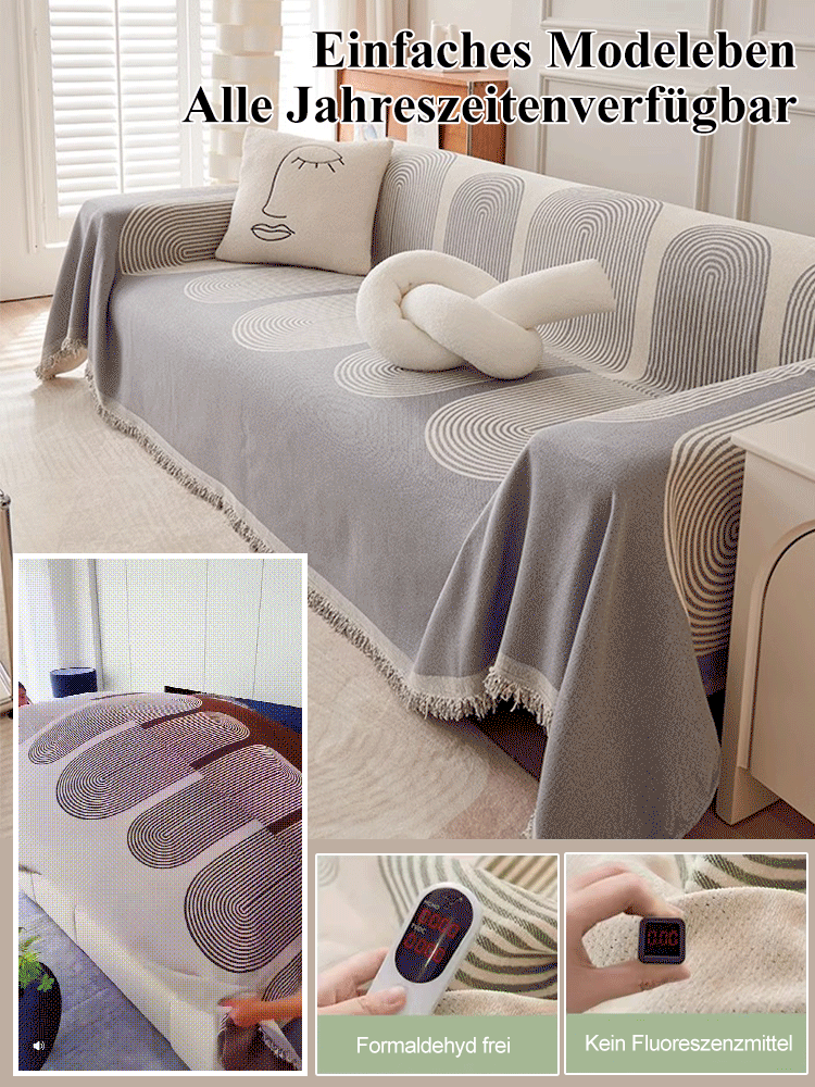 Doppelseitiger Chenille-Sofabezug