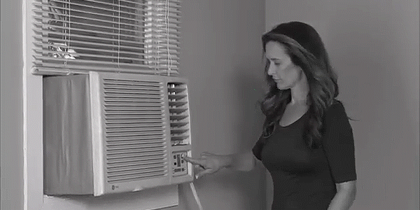 저소음 원통형 에어쿨러 사용 장면