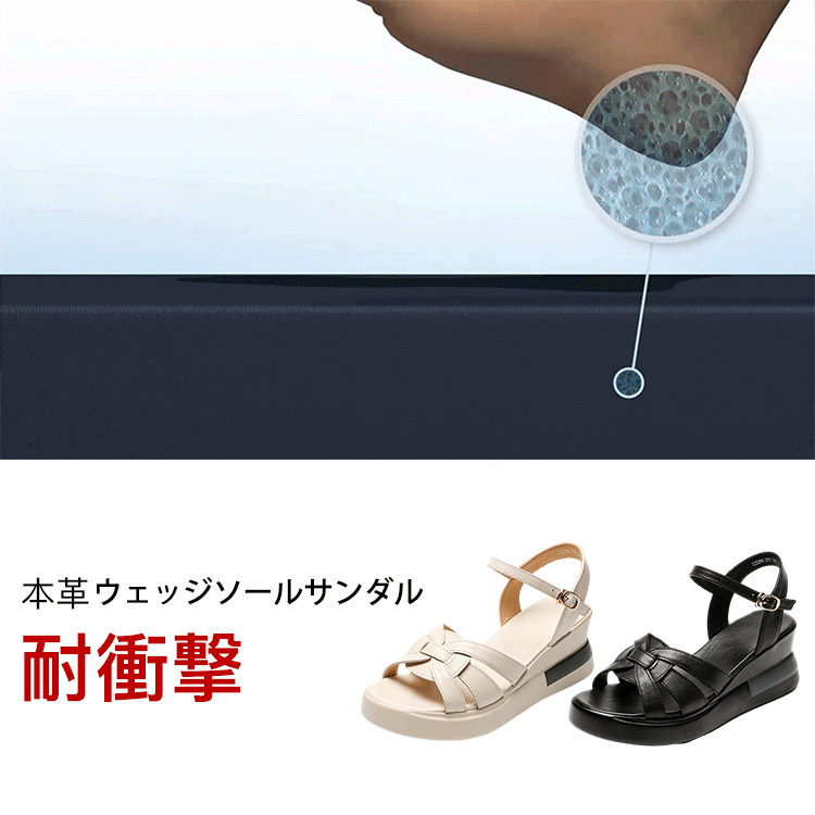ウェッジソールサンダル