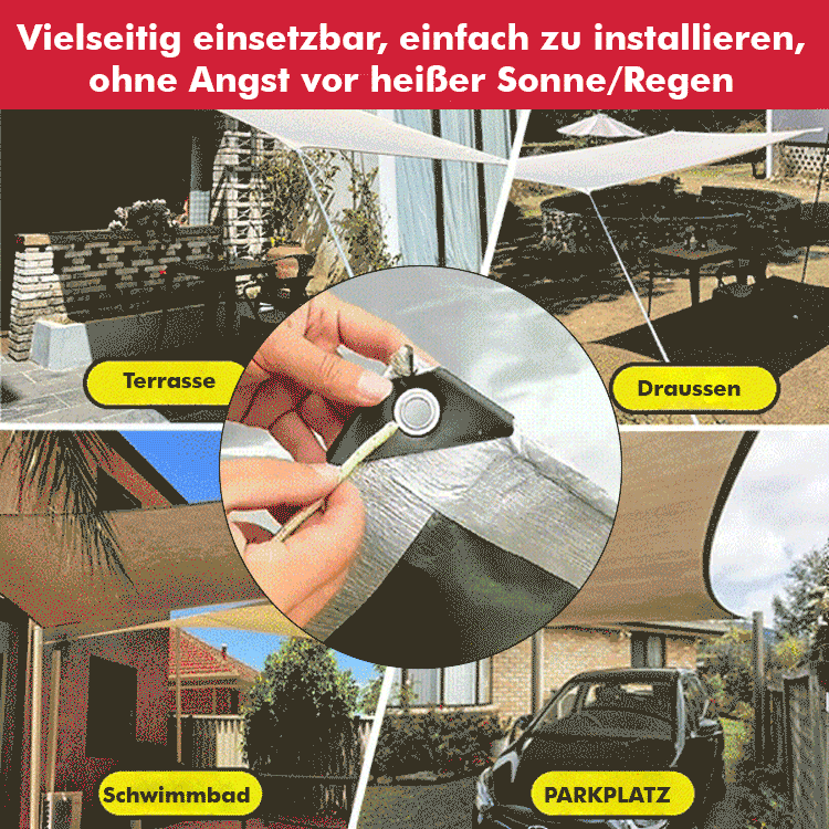 Regenfeste, wasserdichte und sonnenbeständige Plane für den Außenbereich