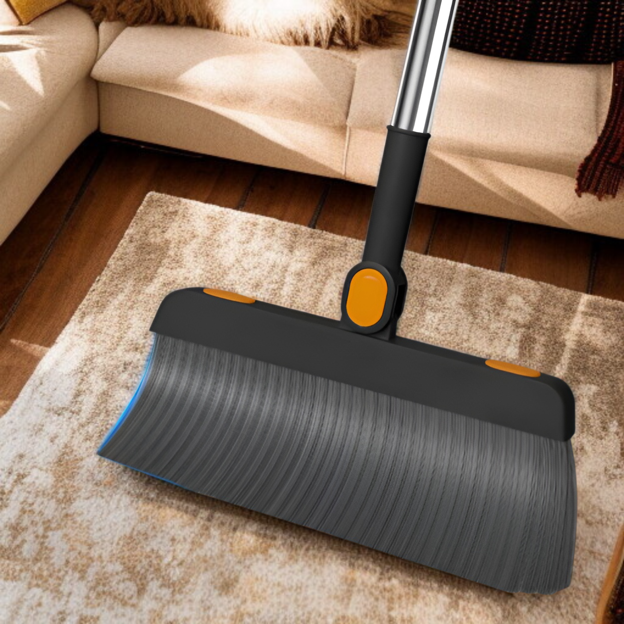 柔らかい毛の掃除用ほうき