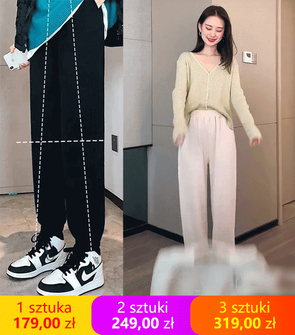 Wełna jagnięca plus aksamit wyściełane luźne bawełniane spodnie na co dzień