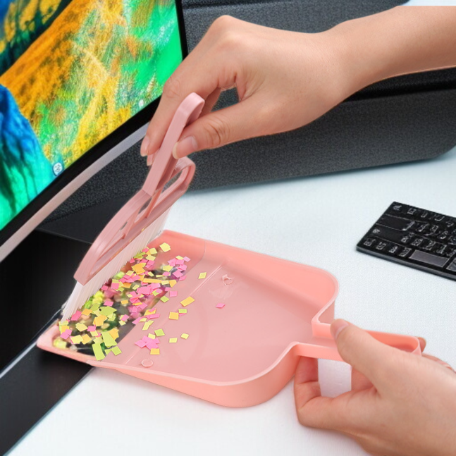 小型スイーパーちりとりセットの使用イメージ