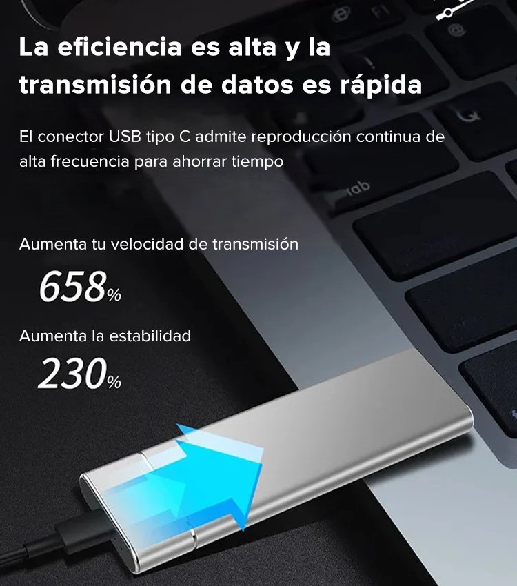 Disco duro móvil SSD almacenamiento de estado sólido