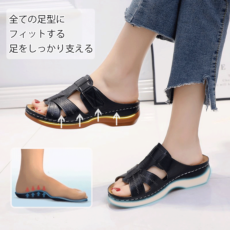 姿勢矯正厚底サンダル