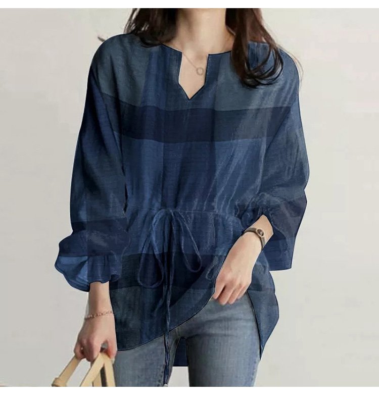 フェミニンなパフ袖シャツコーディネート