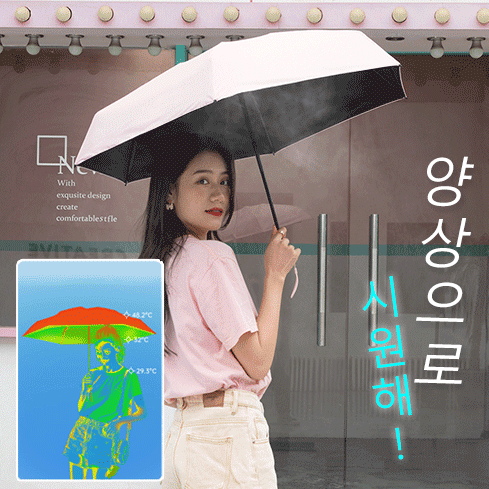 6단 접이식 주머니 우산 