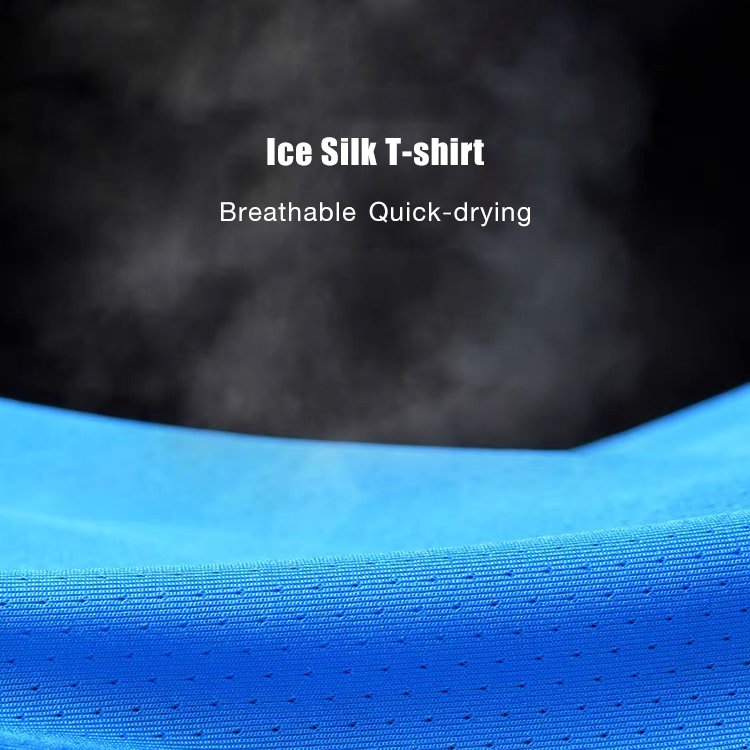 Elastic Ice Silk Cooling T-shirt