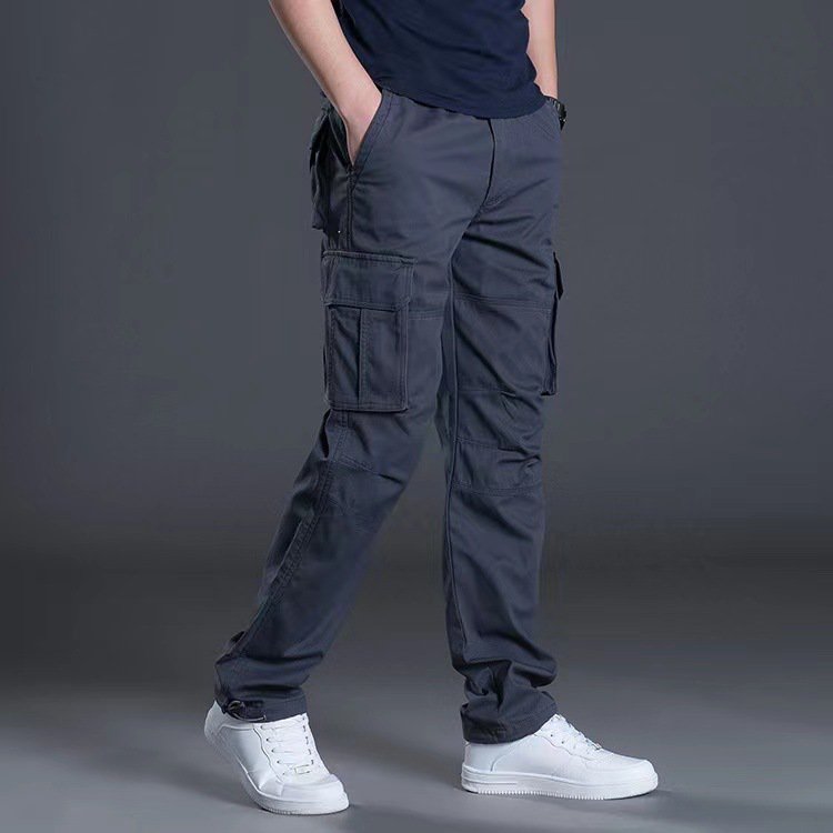 GK-Loose Multi-pocket Long Pants