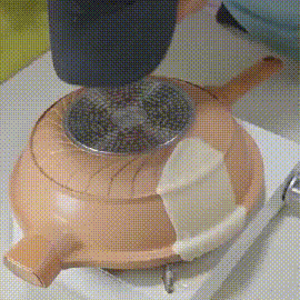 Pottery clay non-stick micro pressure cooker