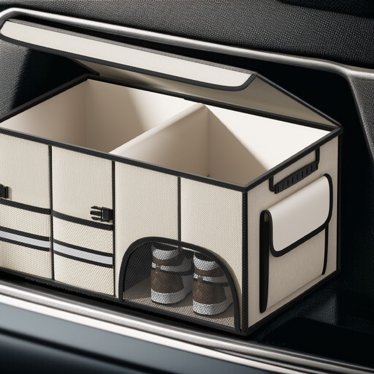 多目的に使える車用収納ボックスの使用例