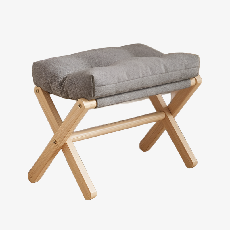 ふわふわクッション仕様のオットマン座面