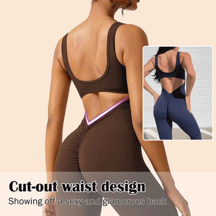 Traceless jumpsuit flared pants