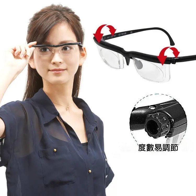 美國研究院最新科研成果 Dial Vision 自動變焦近視/遠視眼鏡 【適用於任何視力】【男女老少都可用】【5年品質保障】
