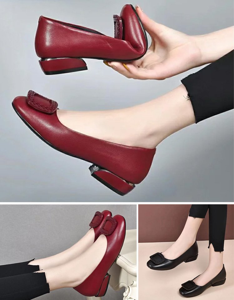 『本革パンプス』