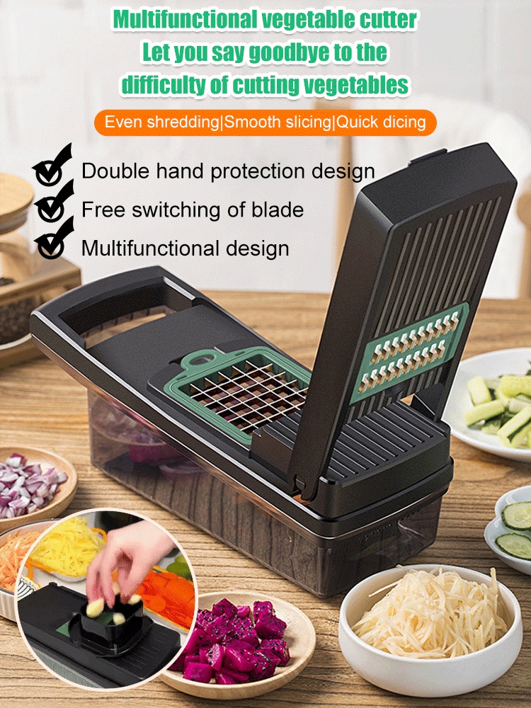 Multifunctional and multi-specification vegetable cutter