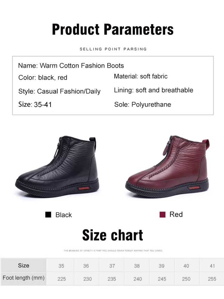 Non-slip warm shoes for the elderly