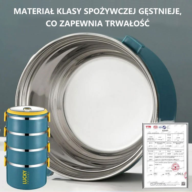 Podwójnie izolowane pudełko na obiad