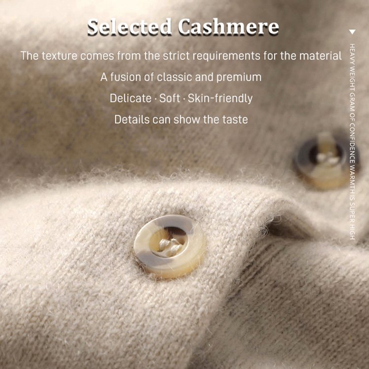 Loose Long Sleeve Polo Collar Knitted Cardigan