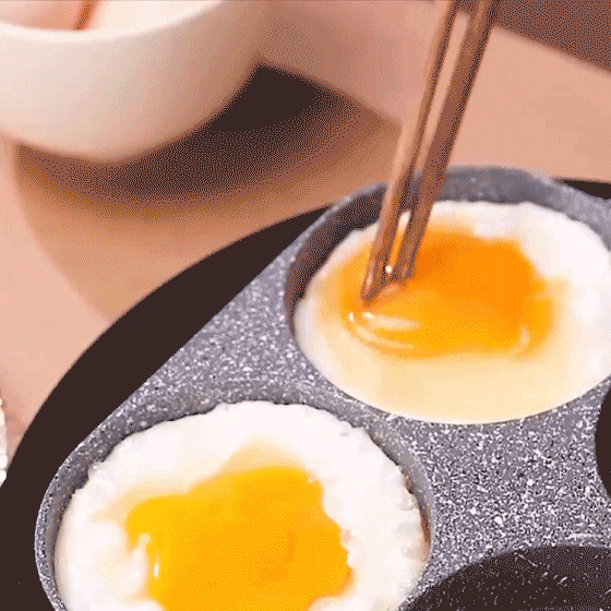 Tigaie antiaderentă Medical Stone 4-cup Frying Pan