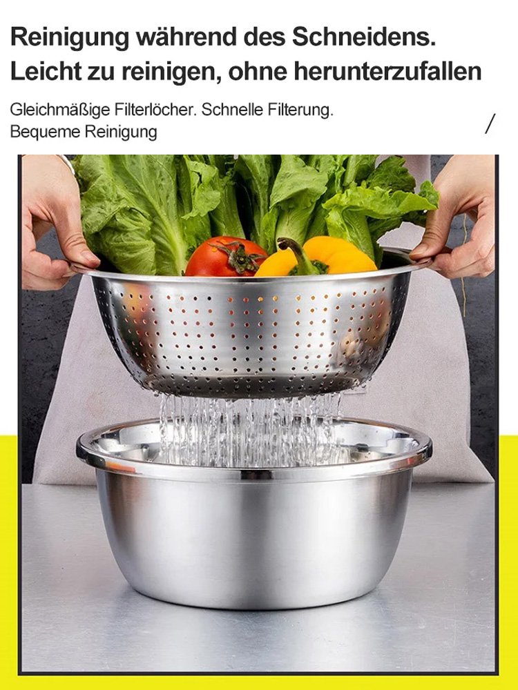 Reibenbecken, dreiteiliges Set