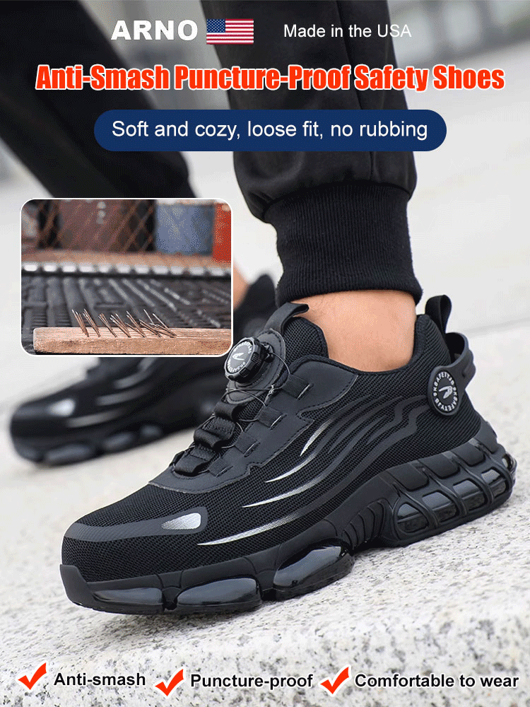 Knob anti-smash puncture-proof safety shoes