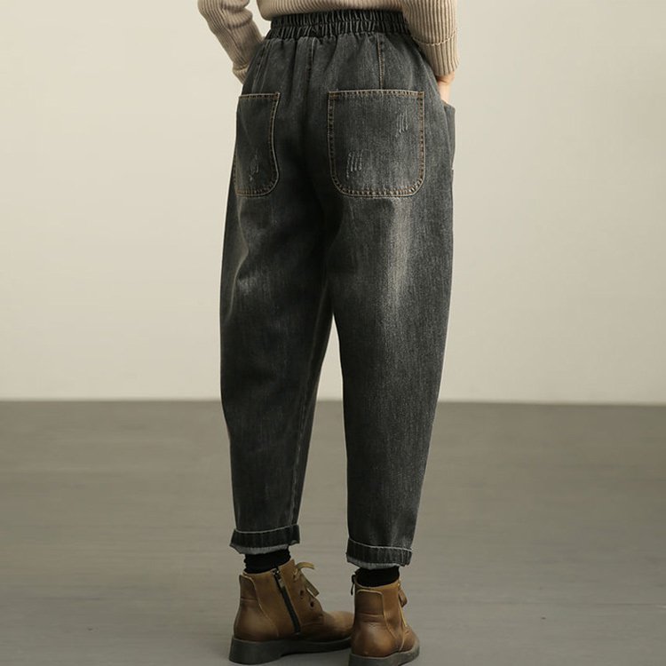 デニムサルエルパンツ