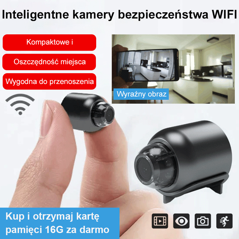 Inteligentna kamera WiFi do zdalnego monitorowania